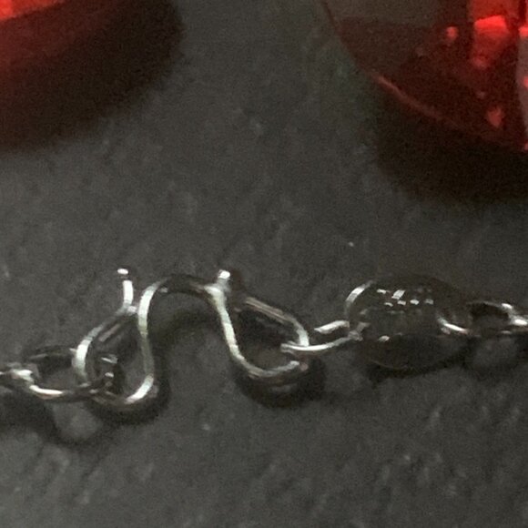 Sterling Silver Swarovski Crystal Chain & Earrings Set - Picture 8 of 8